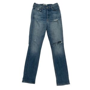 GRLFRND Karolina Distressed High Rise Skinny Jeans Size 26 Women’s